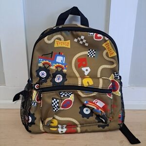 VIGTRO Monster Truck Toddler Backpack – 13” Preschool/Kindergarten Bookbag